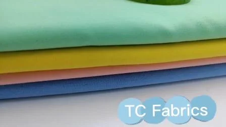 Solid Color 90% Polyester 10% Cotton Tc Pocketing Fabric for Shirt School Uniform