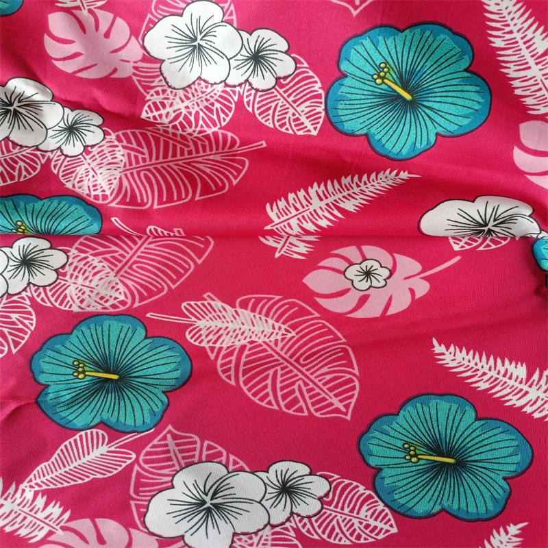 Poly Microfiber Printed Polyester Micro Printing Twill Fabric for Beach Shorts Pants